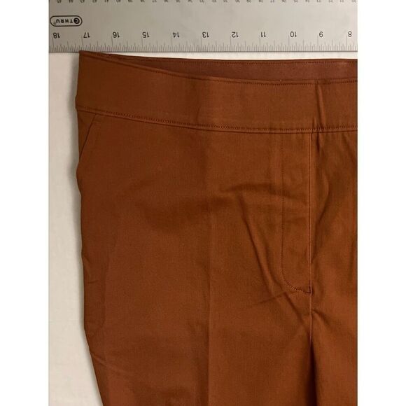 Spanx 20365R Sz Small On the Go Slim Straight Ankle Pant Rust Bronze Glow - Picture 9 of 9